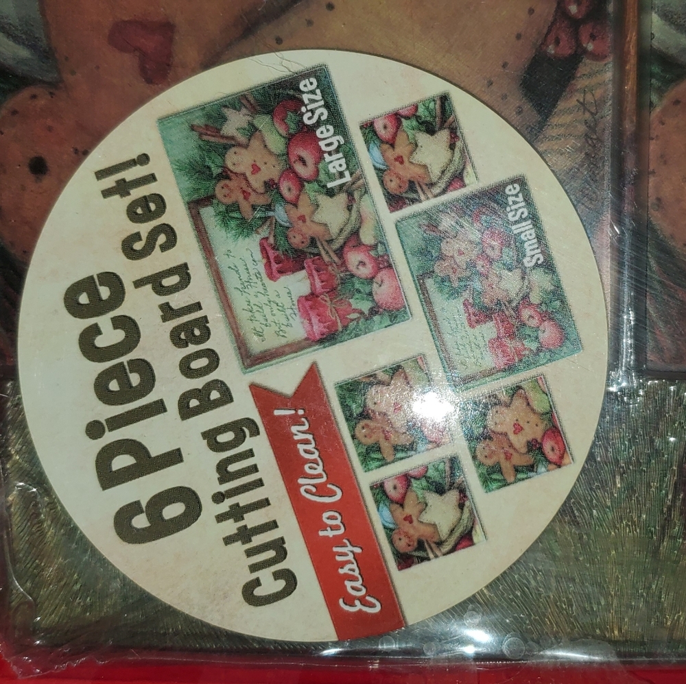 Christmas Cutting Board Set Brand New